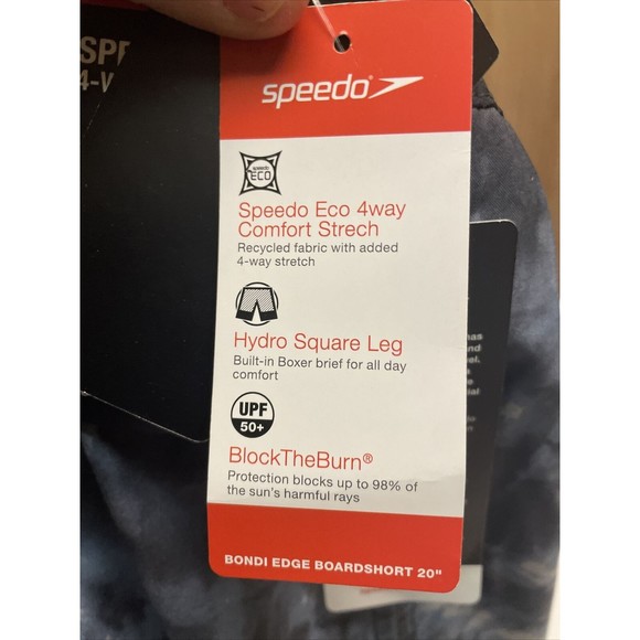 Men's Speedo Bondi 4-Way Stretch Comfort Liner Board/Swim Shorts Sz SM UPF 50+ - Picture 13 of 15